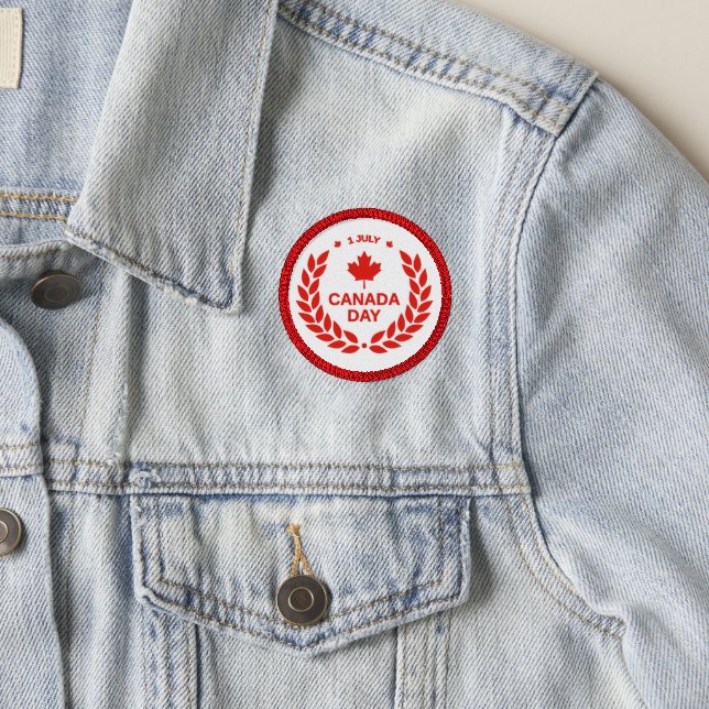 Canada Day Wreath Patch (On Jacket)