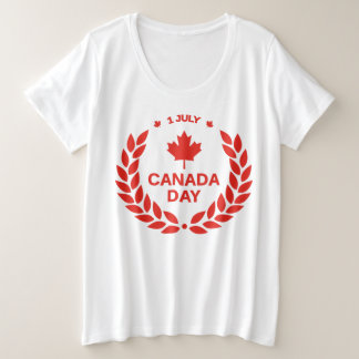 Canada Day Wreath Plus-Size Shirt