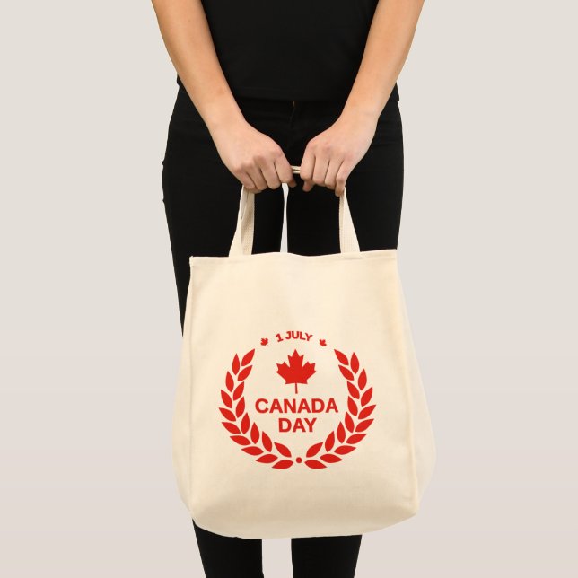 Canada Day Wreath Tote Bag #2 (Front (Product))
