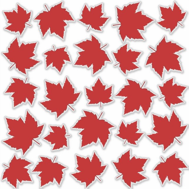 Canada Decals Maple Leaf Window Decal Stickers (Front)