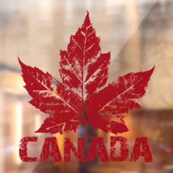 Canada Decals Personalize Cool Canada Window Decal by artist_kim_hunter at Zazzle