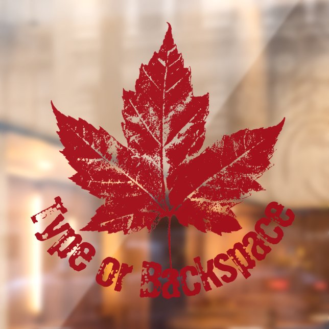 Canada Decals Personalize Cool Canada Window Decal (Sheet 2)