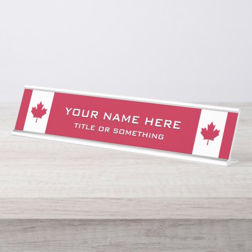 Canada Desk Name Plate