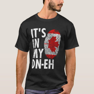 Canada Dna Dn-Eh Vintage Flag Leaf Maple Pride Men T-Shirt