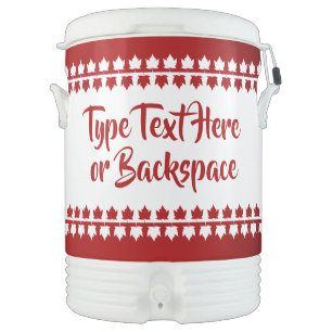 Canada Drink Cooler Personalized Canada Day Cooler