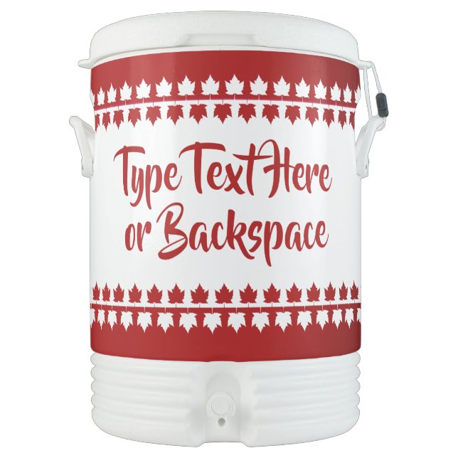 Canada Drink Cooler Personalized Canada Day Cooler (Front)