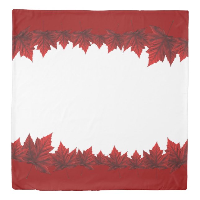 Canada Duvet Covers Canada Maple Leaf Bedding (Front)