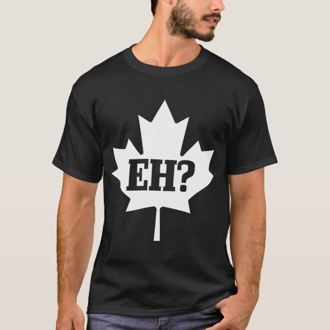 Canada Eh Maple Leaf Canadian Flag Pride Roots T-Shirt (Front)