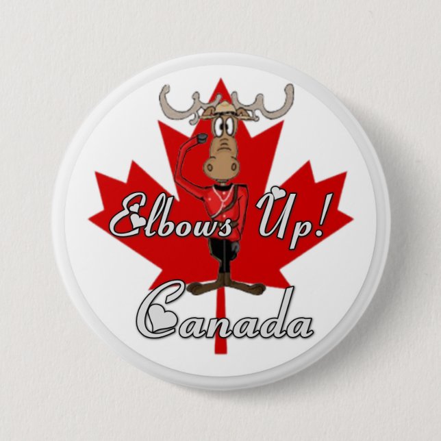 Canada Elbows Up Button (Front)