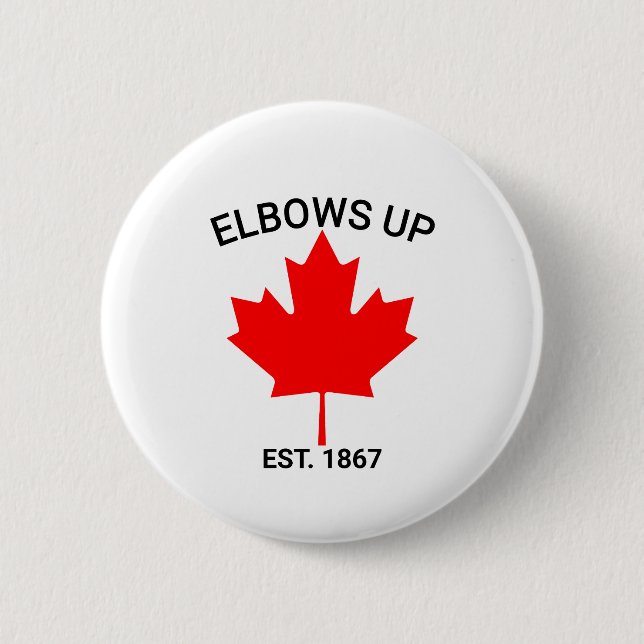 Canada Elbows Up Shirt, Protest Support Shirt, Tru Button (Front)