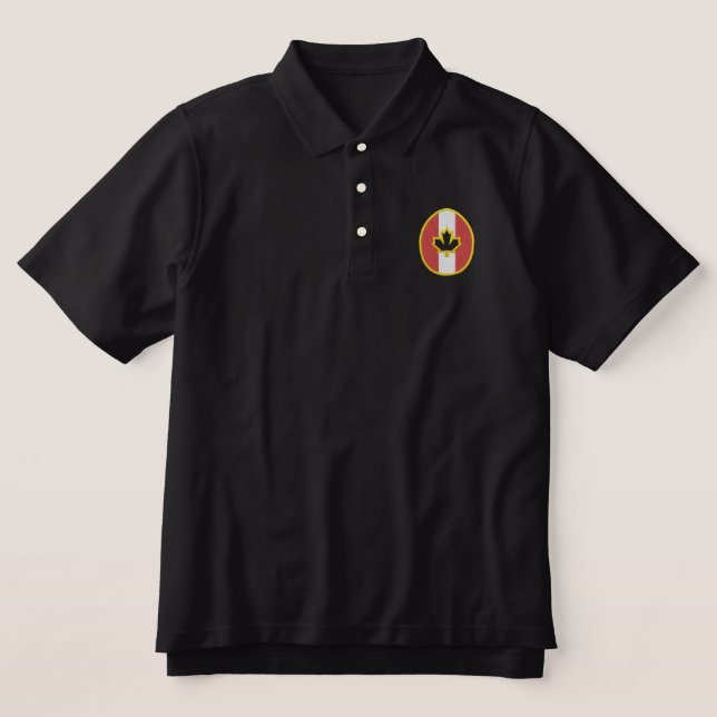Canada Embroidered Polo Shirt (Design Front)