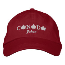 Canada Embroidered Red Ball Cap - Yukon