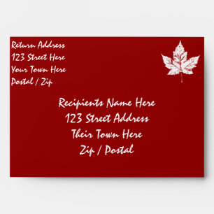 Canada Envelopes Personalized Cool Canada Envelope