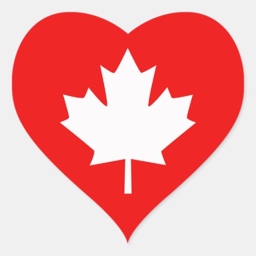 Canada Established 1867 150 Years Style Heart Sticker