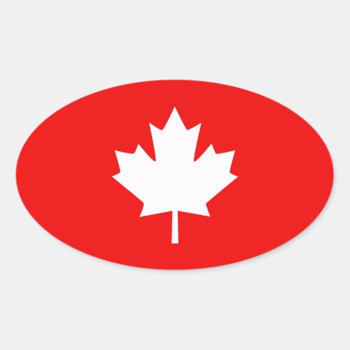 Canada Established 1867 150 Years Style Oval Sticker