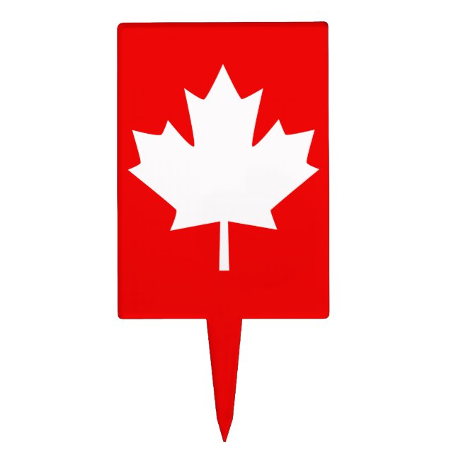 Canada Established 1867 Anniversary 150 Years Cake Topper (Front)