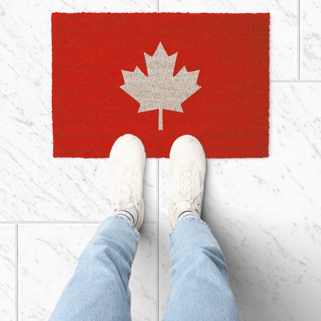 Canada Established 1867 Anniversary 150 Years Fiber Doormat (Insitu)