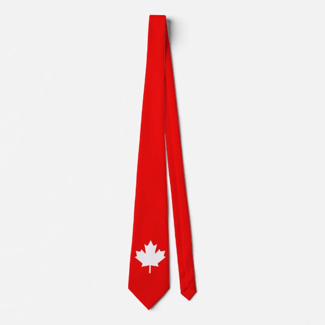 Canada Established 1867 Anniversary 150 Years Neck Tie (Front)