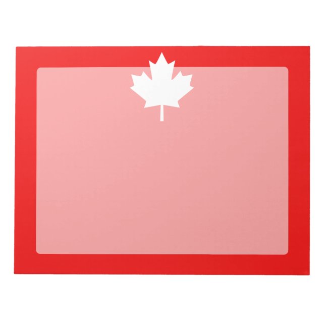 Canada Established 1867 Anniversary 150 Years Notepad (Front)