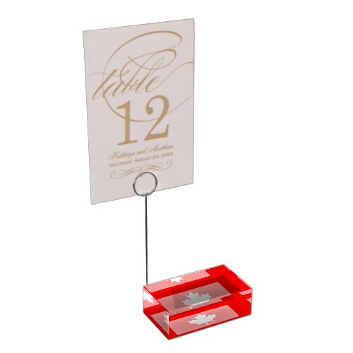 Canada Established 1867 Anniversary 150 Years Place Card Holder