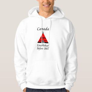 Canada Established Before 1867 Red Teepee Color Hoodie