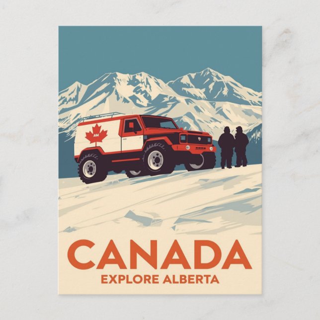 Canada Explore Alberta Off-Road Adventure Postcard (Front)