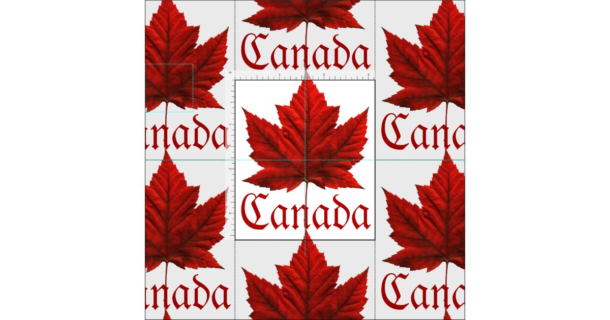 Canada Fabric Canada Flag Fabric Custom Fabric Zazzle