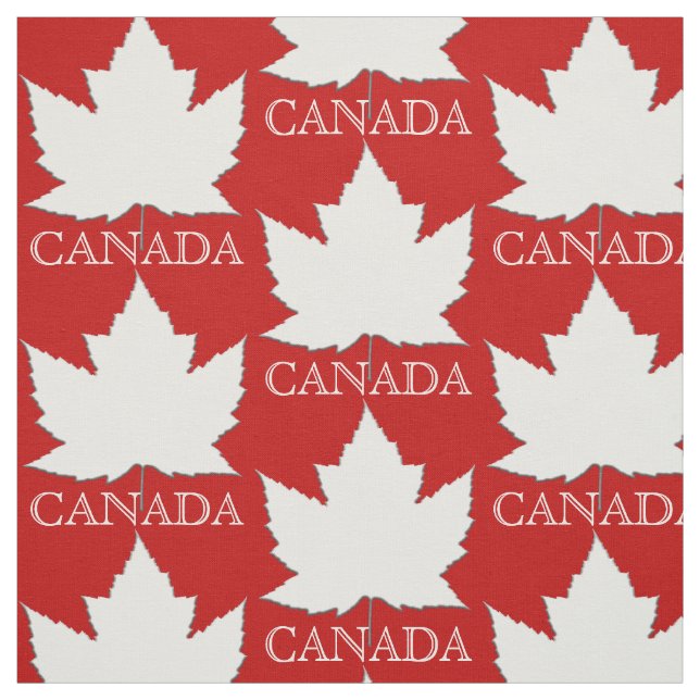 Canada Fabric Canada Flag Fabric Customized Fabric (Swatch)