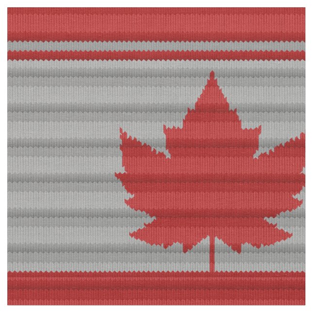 Canada Fabric Customized Knit Print Canada Fabric (Close Up)