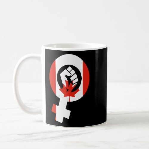 Canada Feminist Symbol Flag  Coffee Mug