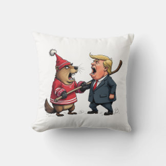 Canada fighting Trump Throw Pillow