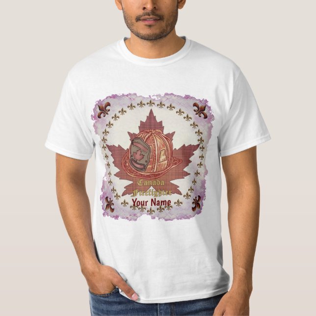 Canada Firefighter  t-shirt (Front)