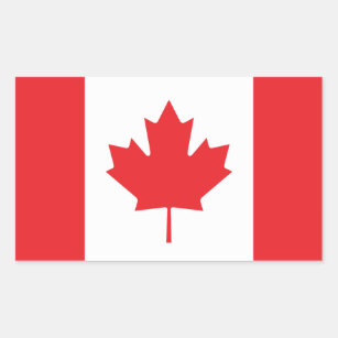 Canada First Canadian Maple Leaf flag MCGA Rectangular Sticker