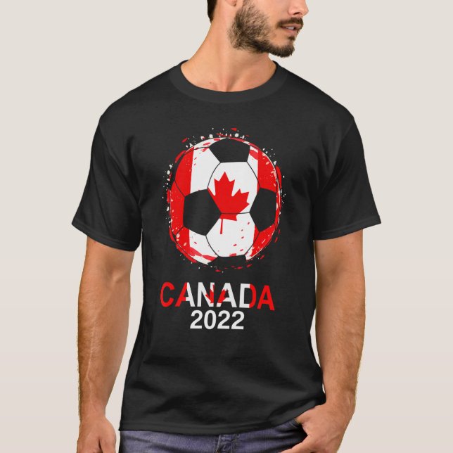 Canada Flag 2022 Supporter Canadian Soccer Team Ca T-Shirt (Front)