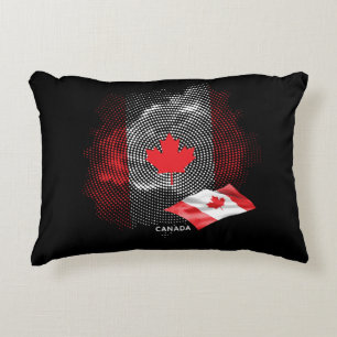 Canada flag accent pillow