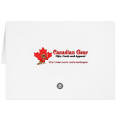Canada Flag - Alberta Cards (Back Horizontal)