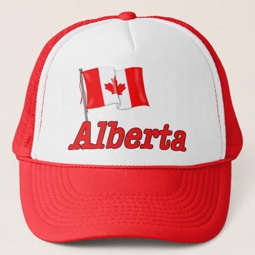 Canada Flag _ Alberta Trucker Hat
