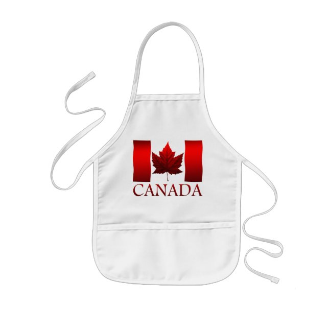 Canada Flag Apron Kid's Canada Souvenir Apron (Front)