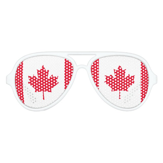 Canada Flag Aviator Sunglasses (Front)