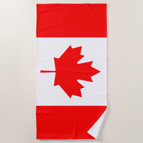 Canada flag beach towel