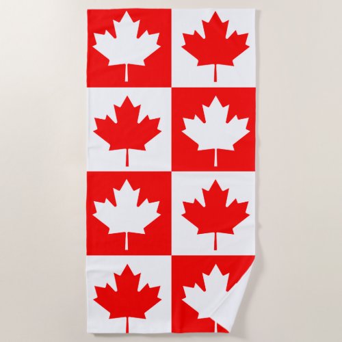 Canada flag beach towel