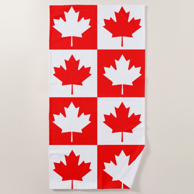 Canada flag beach towel (Front)