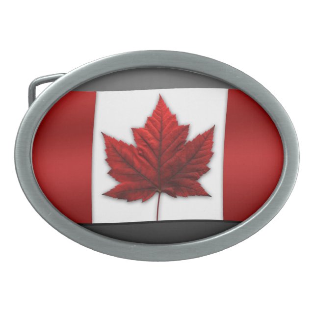 Canada Flag Belt Buckle Canada Souvenir Buckles (Front)