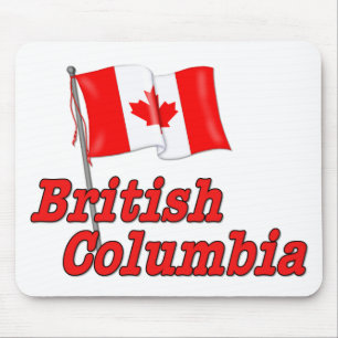 Canada Flag - British Columbia Mouse Pad