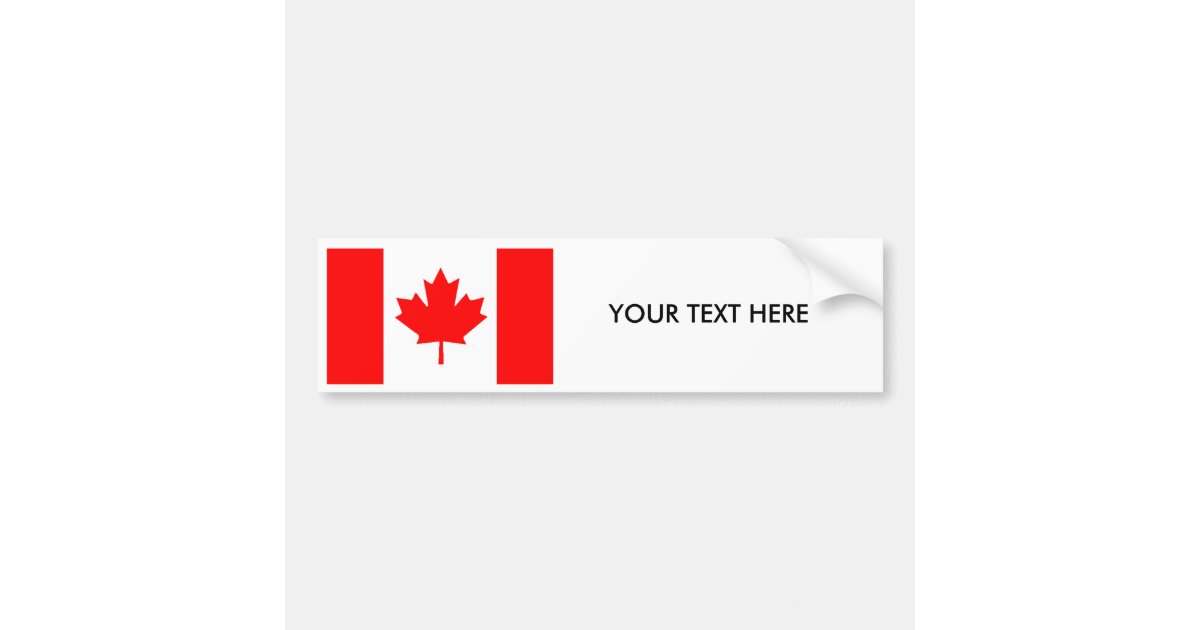 CANADA FLAG Bumper Sticker | Zazzle