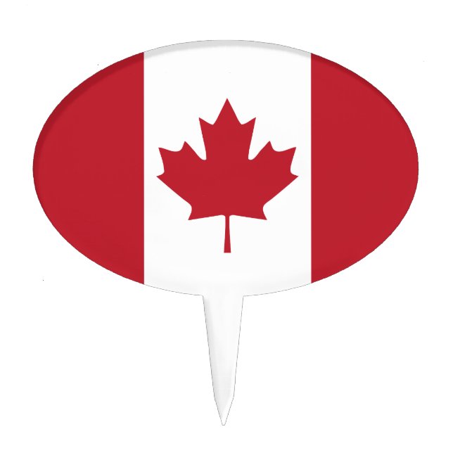 Canada Flag Cake Topper (Front)