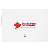 Canada Flag - Calgary Cards (Back Horizontal)