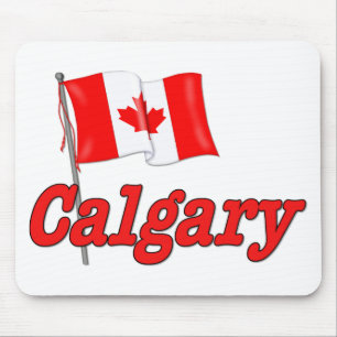 Canada Flag - Calgary Mouse Pad