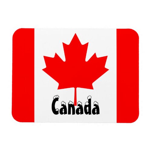 Canada Flag Canadian Colors Red White Maple Leaf Magnet