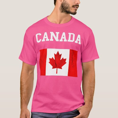 Canada Flag Canadian Flag Canadian Roots Maple Lea T_Shirt